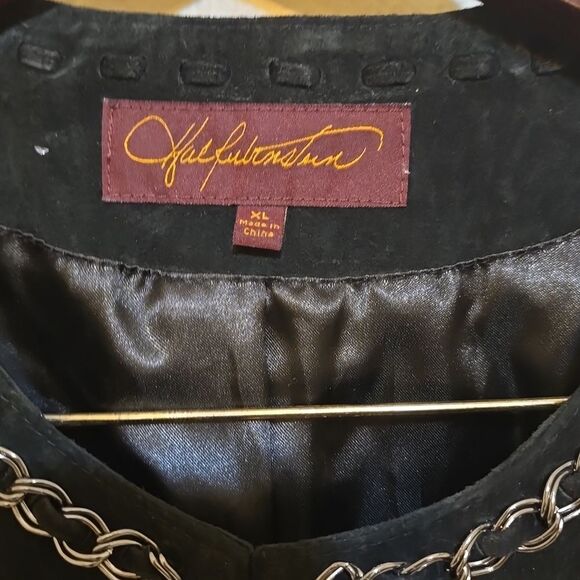 - Hal Rubenstein MEDIUM Suede Leather Jacket  with whip stitching details.… - Picture 3 of 8